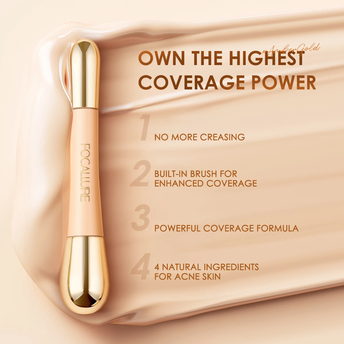 FOCALLURE Face Concealer Foundation Stick Liquid Concealer Women Cosmetics