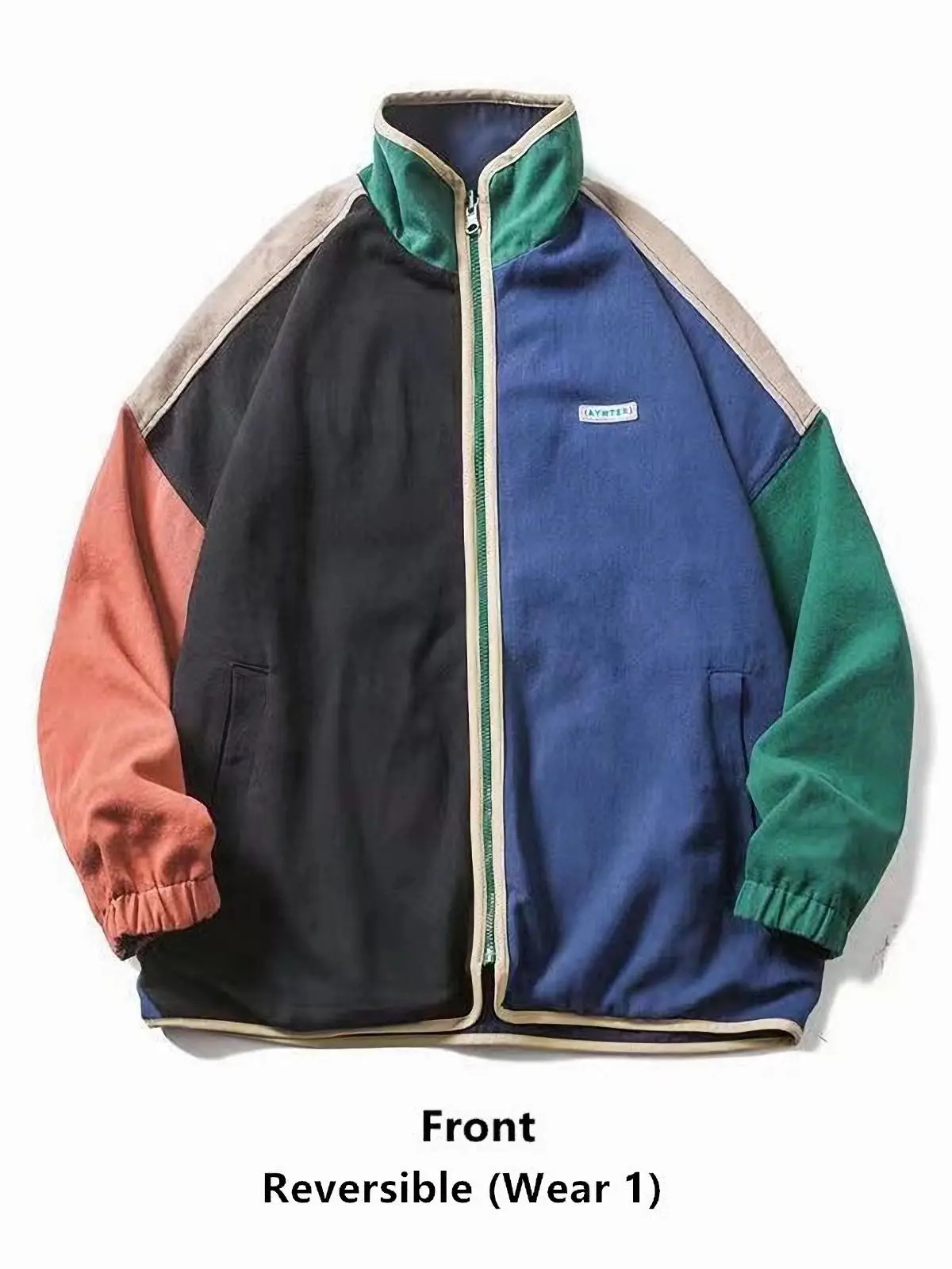 ジャケット・アウター Used reversible jacket street chic IMAN Global Chic Reversible Faux Fur/Quilted Jacket