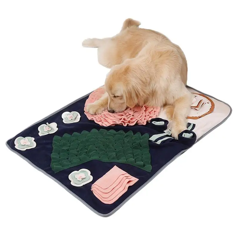 

Puppy Enrichment Pet Foraging Mat Interactive Dog Puzzle Slow Eating Mat For Smell Training Colorful Foraging Mat