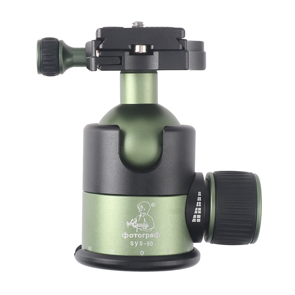 20KG Load Metal Heavy Duty Tripod Ball Head Quick Release Plate 1/4