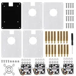 Acrylic Layered Transparent Enclosure with Cooling Fan for Single Board Computers