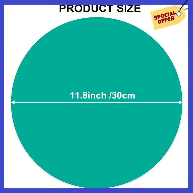 12Pcs Dry Erase Circles Removable Vinyl Dot Stickers For School Classroom Table & Desk 11.8Inch-A01P