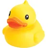 1PCS Cube Squeeze-Sounding Dabbling Water Yellow Duck Mini Bath Baby Vinyl Floating Bathroom Swimming Games Christmas Toys Funny 1