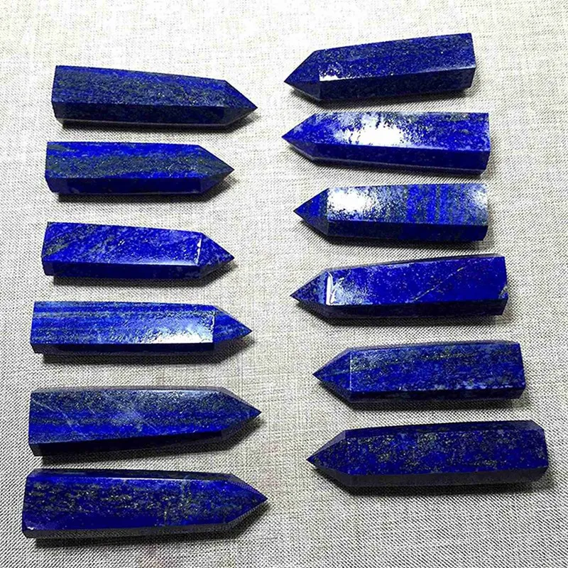 

3 шт., шестигранная колонка из натурального камня, 5-6 см