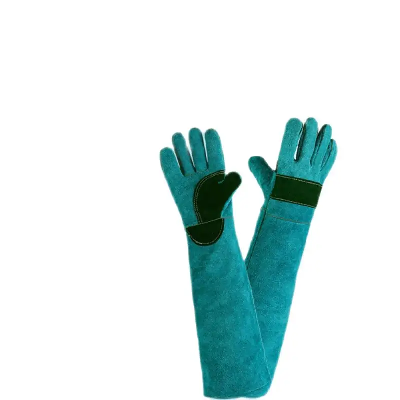 Anti-Bite Safety Gloves Multi-function Ultra Long Leather Pets Grip Biting Protective Gloves For Catch Dog Cat Reptiles Animal