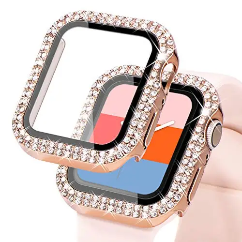 Luxury Diamond-Enhanced Tempered Glass Screen Protective Case