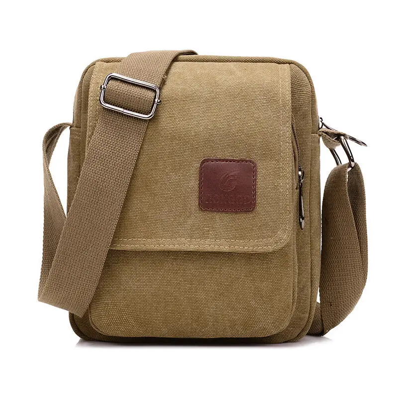 Bags Canvas Mens Flap Shoulder Bag Multi-pocket Messenger Bags Vintage Bags  Handbags Lightweight Travel Bag Crossbody Bag