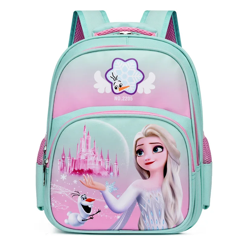 Disney Frozen School Bags For Girls Boys Kindergarten Grade 1-2 Primary Student Shoulder Orthopedic Backpack Spider Man Mochila