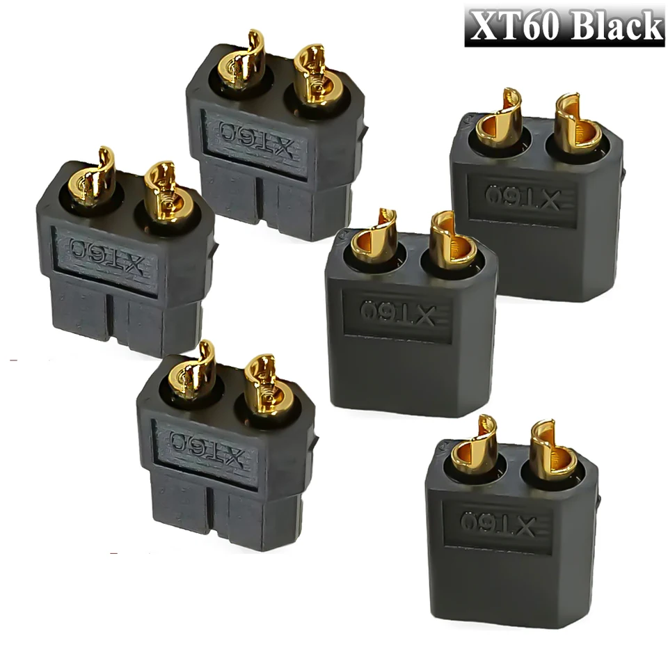 10 Pairs Amass XT60H Gold Connectors - High Current 60A For RC Cars, Drones, Lipos - View #10