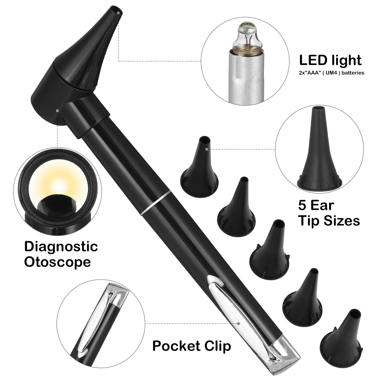 Medical Otoscope Stethoscope Accessories Tool Health Equipment Pen Simple Otoscope Equipment Medical Teaching Tools medical otoscope equipment