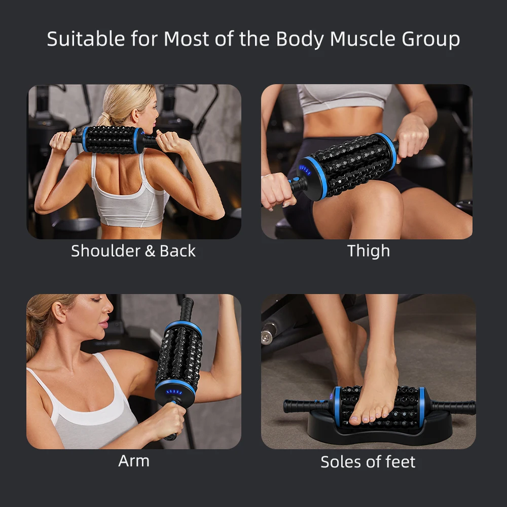 Electric Roller Body Massage 360 Rolling Muscle Massagers Cellulite Slimming Massage Deep Tissue Roller For Muscle Relaxation