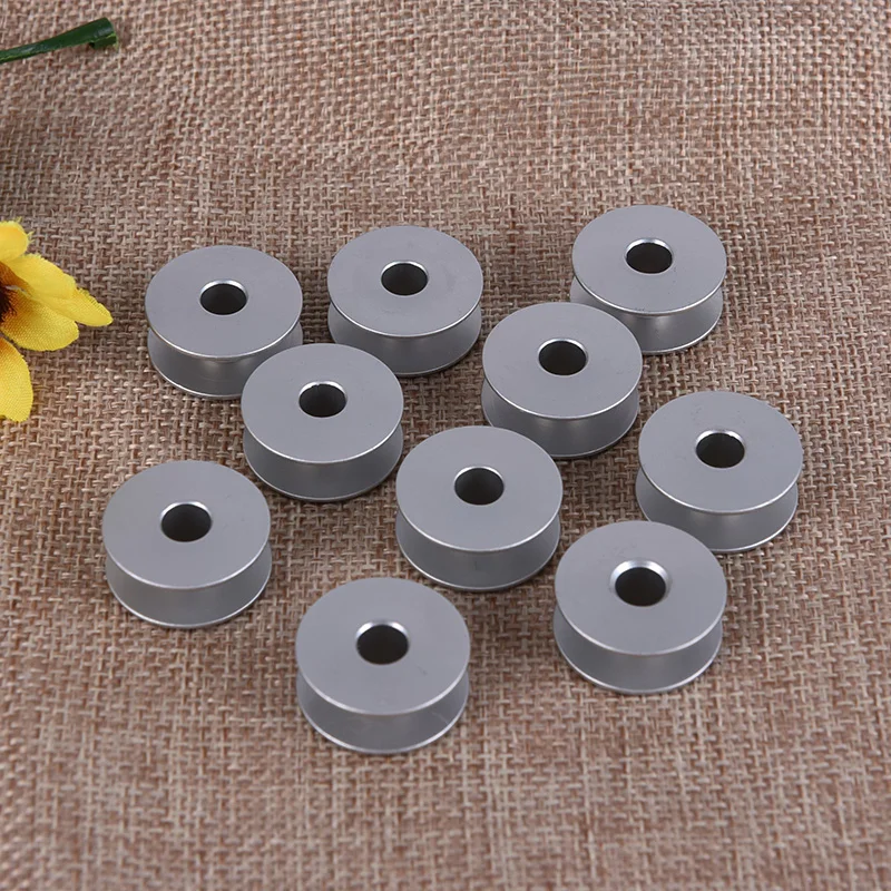 Industrial Sewing Machine Bobbin 10pcs Lockstitch Sewing Machine Aluminum Bobbin sewing machine bobbins