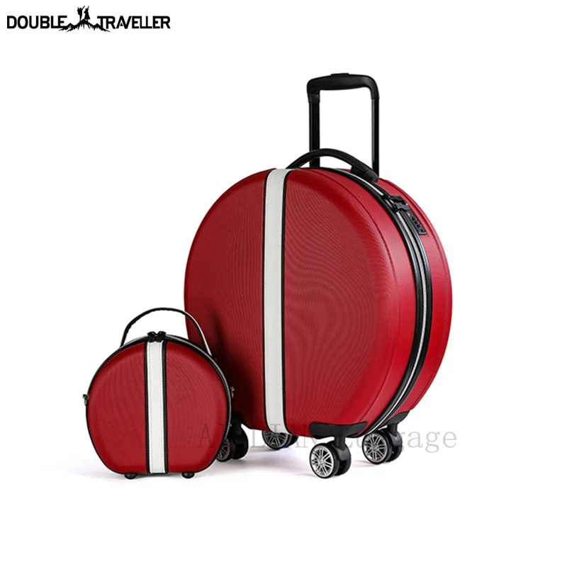 Travel suitcase spinner wheels rounded trolley luggage bag kids Cute