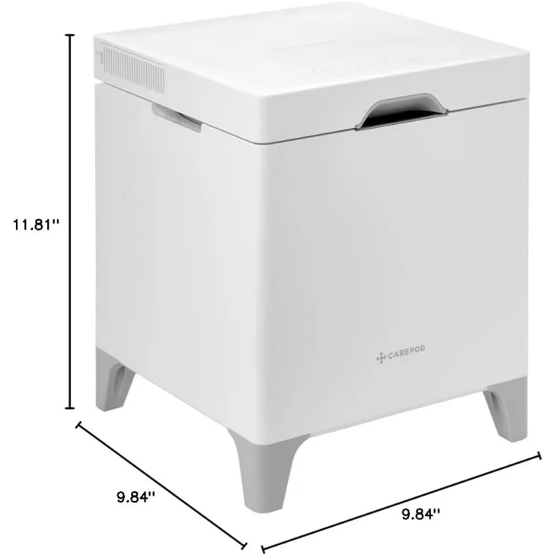 Carepod Cube X50 Stainless Steel Ultrasonic Hybrid Cool and Warm Mist Humidifier, Whisper-Quiet Easy Clean ,4.2 liters,Auto Shut 6