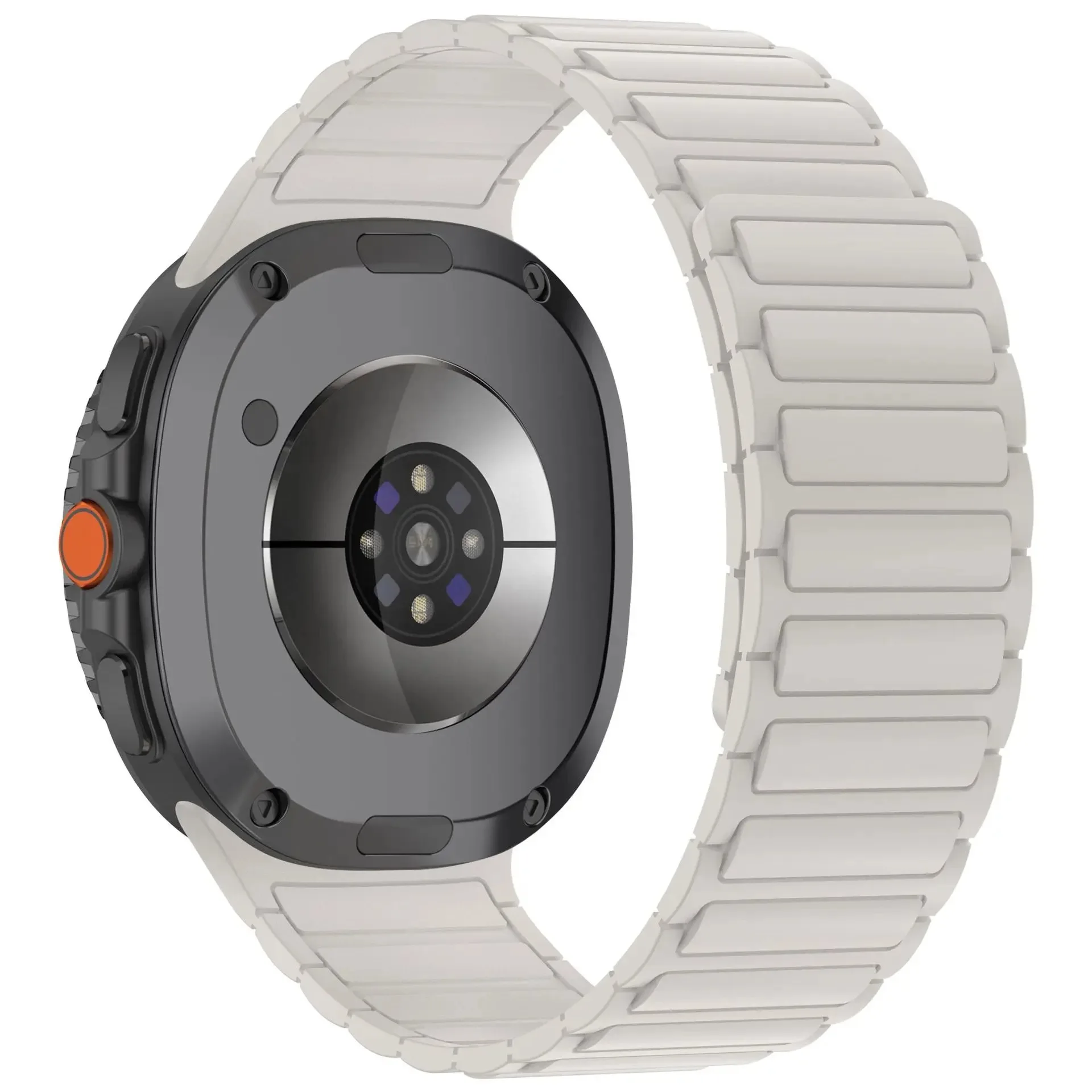 Sporty Silicone Magnetic No-Gap Wristband Strap