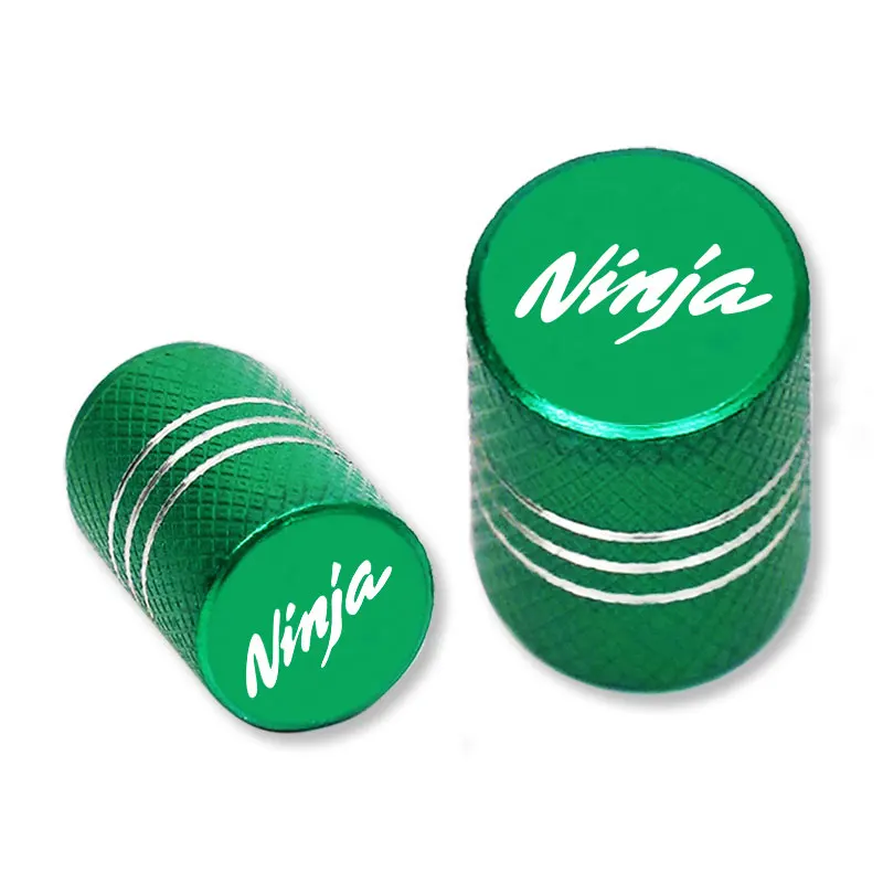 CNC valve caps installed on motorcycle wheel