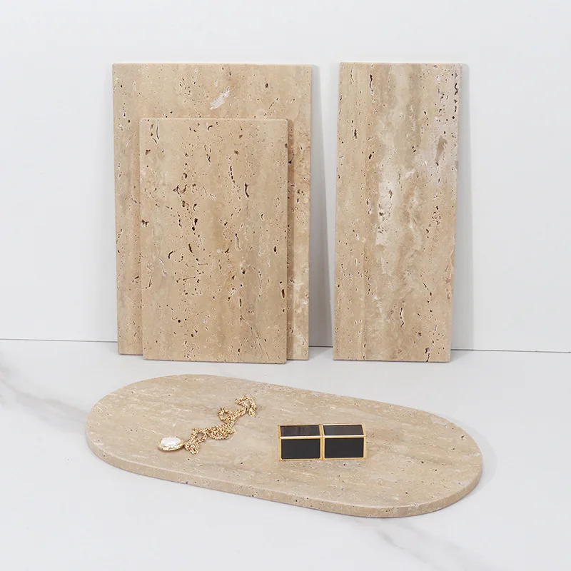 Fresh Look at Scandinavian Light Luxury Natural Marble Tray Rectangular Bathroom