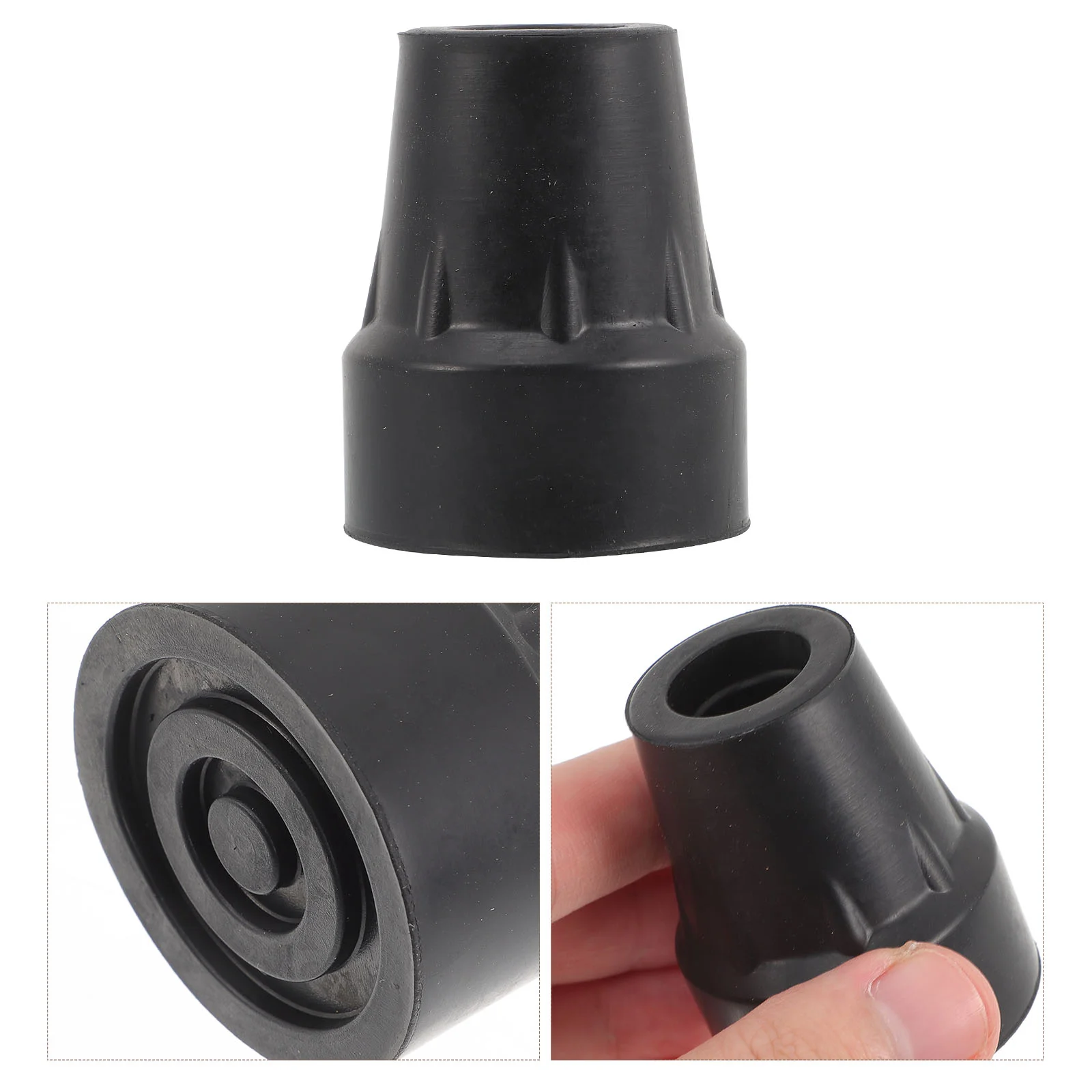 Durable Anti Slip Foot Pad For Cane Trekking Pole Rubber Tip Replacement Cover Walking Stick Nozzle Health Care Accessories