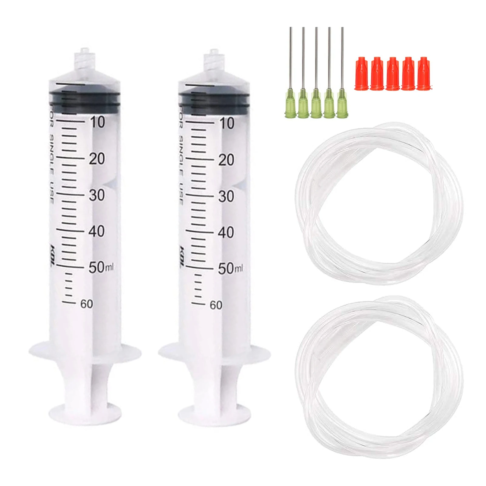 For Refilling and Measuring Liquids, Oil or Glue Applicator Blunt Tip  Needles With Syringe Caps and Needle Caps