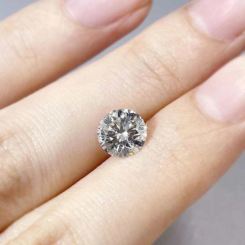 COSFIX 0.3-5ct Round Lab Grown Diamond HPHT IGI Certificate 3EX D/F Color VVS1 Clarity Diamond Gems 3