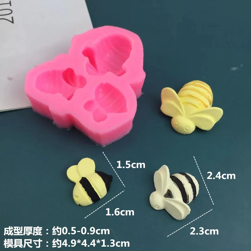 DIY 베이킹 도구 꿀벌 벌집 실리콘 몰드 초콜릿 캔디 케이크 장식 도구 점토 석고 베이킹 몰드 장식 도구