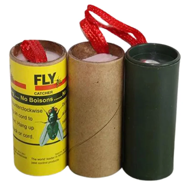 4/8/12/16Db Fly Sticky Paper Strip Erős Ragasztó Repülő Rovarhug Szúnyogok Fogó Tekercs Szalag Könnyen Használható Aa - Image 5