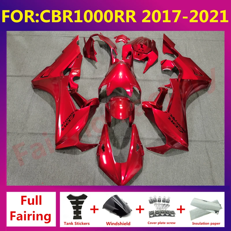 

New ABS Motorcycle Fairings Kits Fit for CBR1000RR CBR1000 RR 2017 2018 2019 2020 2021 bodywork full fairing kit set red black