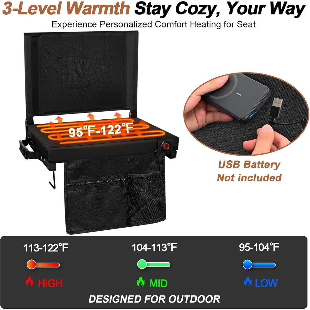 Heated Folding Stadium Seats Set 2