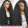 40 Inch Deep Wave 13x6 Hd Curly Lace Front Human Hair Wigs 360 Pre Plucked Lace Wig 13x4 Water Wave Lace Frontal Wigs For Women 1