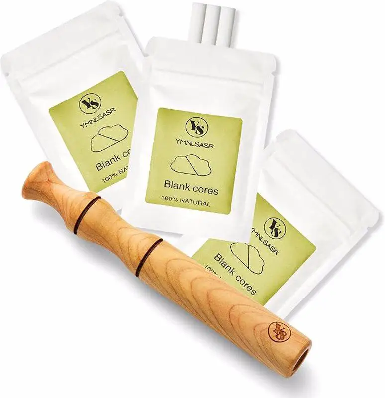 Aromatherapy Inhaler for Essential Oil, Quit Smoking Inhaler Stick, Wooden Personal Diffuser for Essential Oils with 3 Pack Bla 2