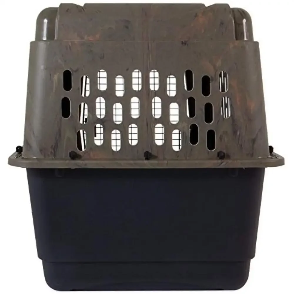 Large Plastic Dog Crate Camo Travel Carrier 36 5
