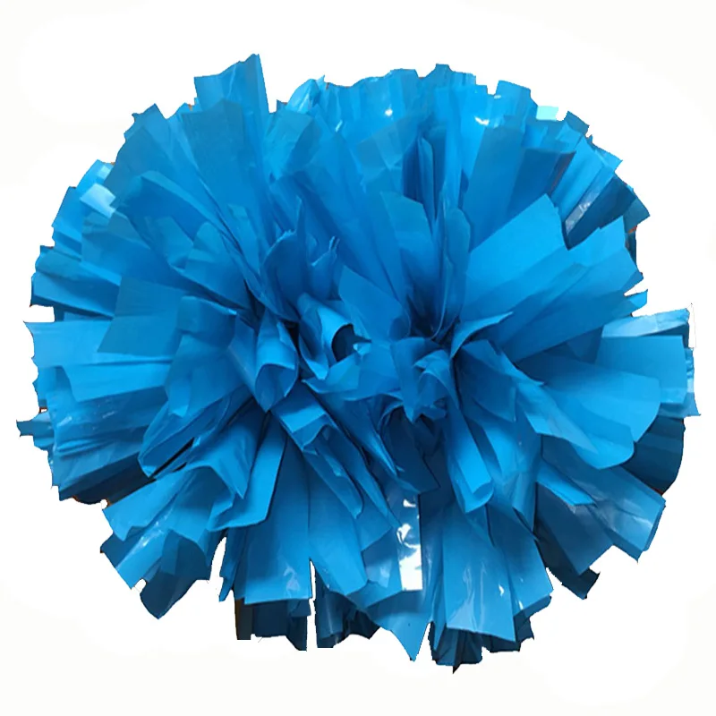 2Pcs, Pom Pom With Blue White Poms, 32CM, Baton Handle, Sport Victory Supplies, Nonfading