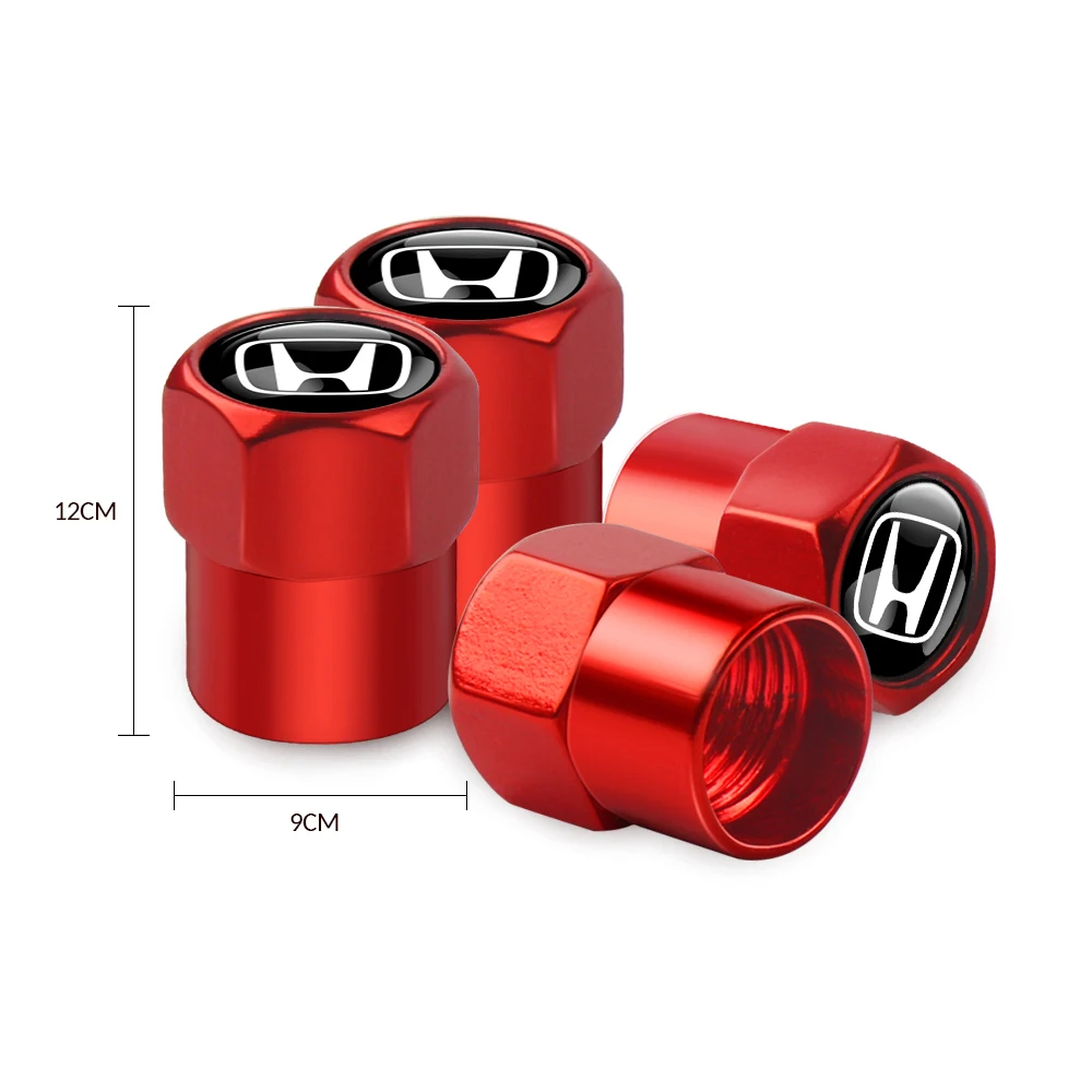 4pcs tire valve caps stem cover for Honda Jazz Fit etc.