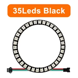 Colorful RGB LED Circle with Individually Addressable Pixels - DIY Round Pixel Ring (35Leds Black)