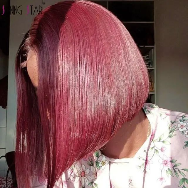 Straight Bob Wig Lace Front Human Hair Wigs For Black Women Colored Burgundy 99j Red Peruvian Short Lace Front Human Hair Wigs Aliexpress Straight Bob Wig Lace Front Human Hair Wigs For Black Women Colored Burgundy 99j Red Peruvian Short Lace Front Human Hair Wigs Aliexpress