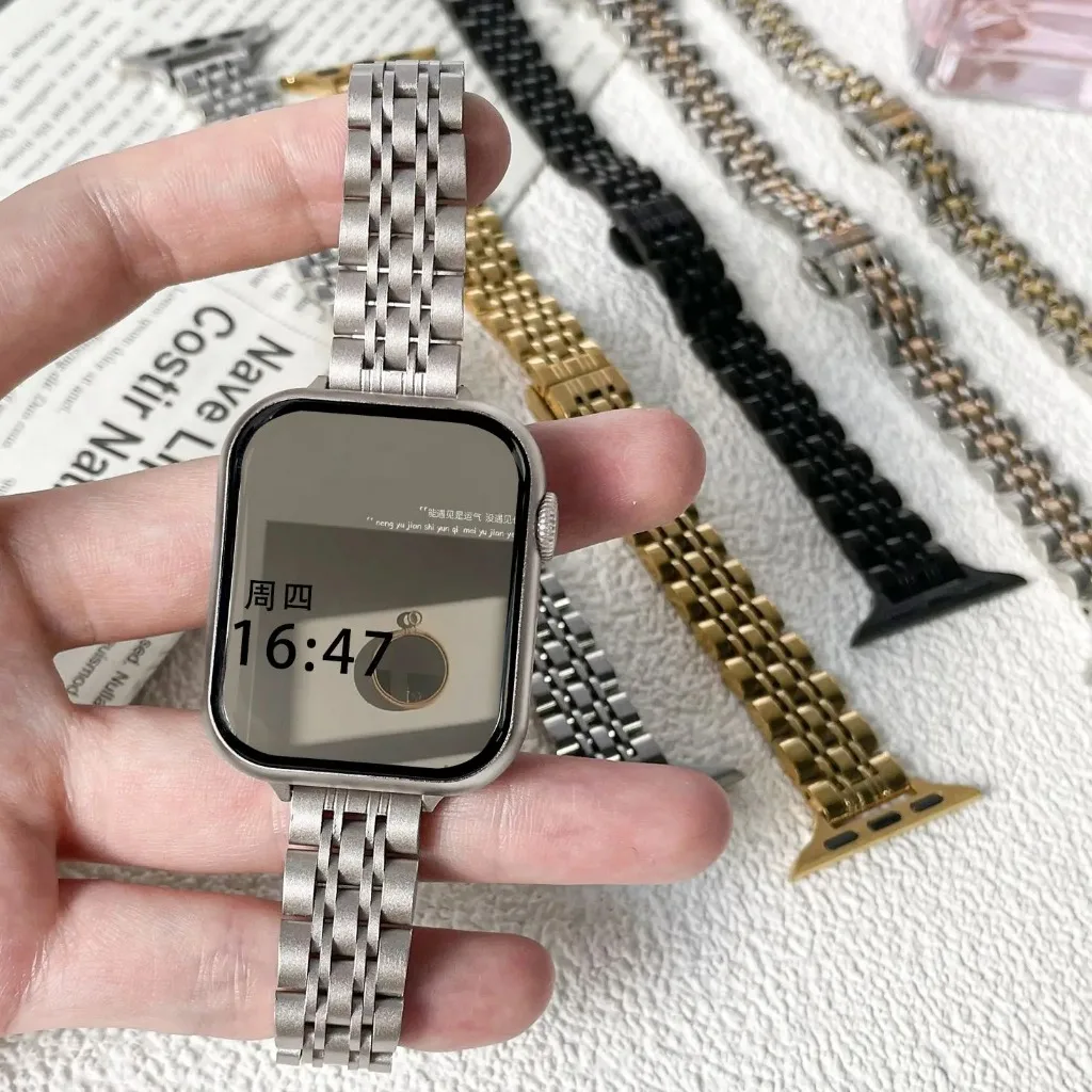 Elegant Stainless Steel Slim Watch Band Strap
