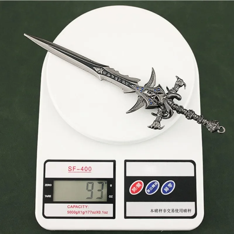 World of Warcraft Weapon 22cm Frostmourne The Lich King Diamond Inlay Game Ornaments Collection Desktop Display Gift Toy 6