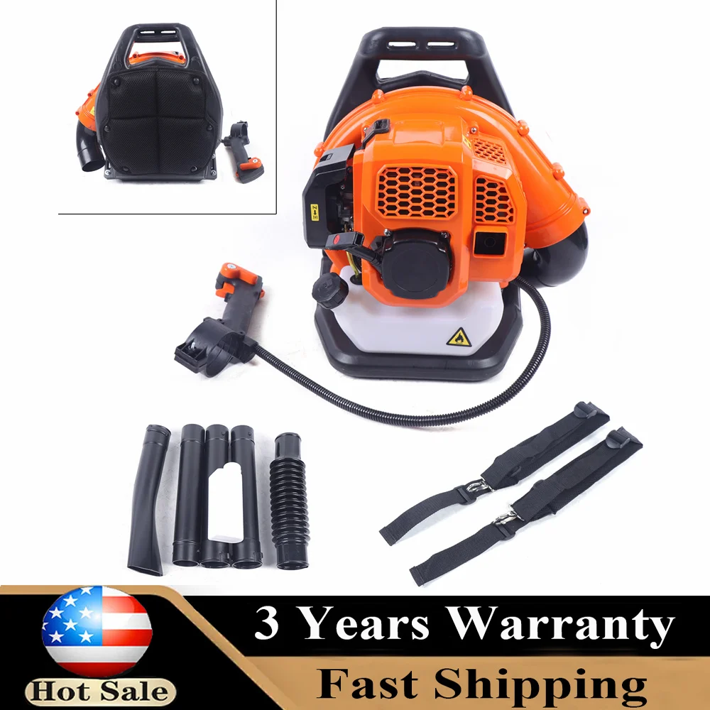 2 Strokes 42.7CC Commercial Air-cooled Gas Leaf Blower Backpack Gas-powered Backpack Blower