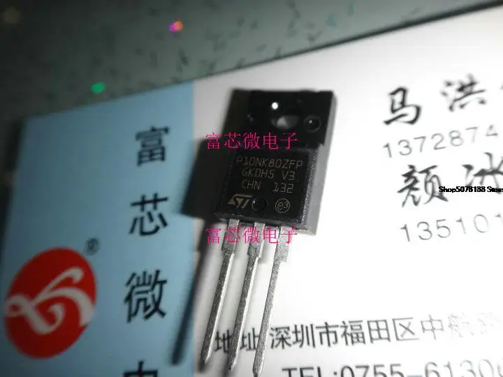 

10 шт. P10NK80ZFP STP10NK80ZFP TO220F 800v10лучше