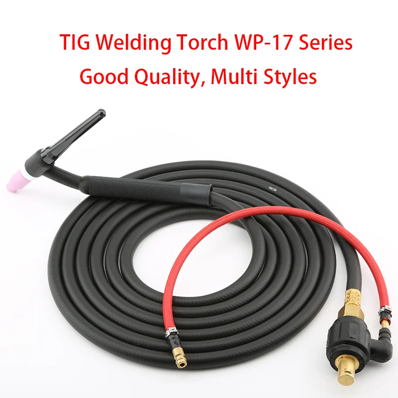 4M/13ft  WP17 17F 150A TIG Welding Torch Gas-Electric Integrated Soft copper Wire GAS Quick  Euro Connector DKJ 10-25 35-50 silica gel soft hose 2 meters qq 150 150a tig welding welder torch burner m16 m16x1 5mm connection 2 pins connector