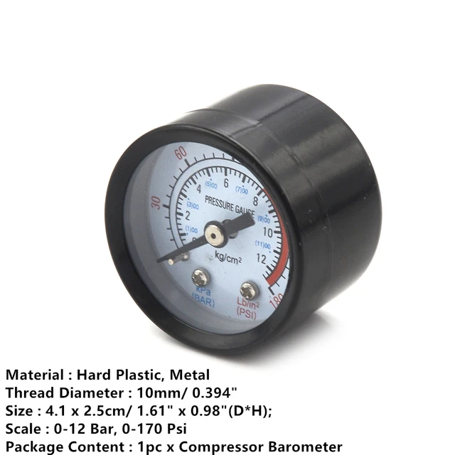 Low Pressure Pressure Gauge Water Pressure Gauge Fuel Pressure