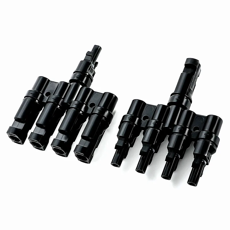T2/T3/T4/T5/T6 Male&Femal Branch PV Solar panel Cable Connectors 30A 1000V Electrical Photovoltaic Panel Wire Connector 1 Pair