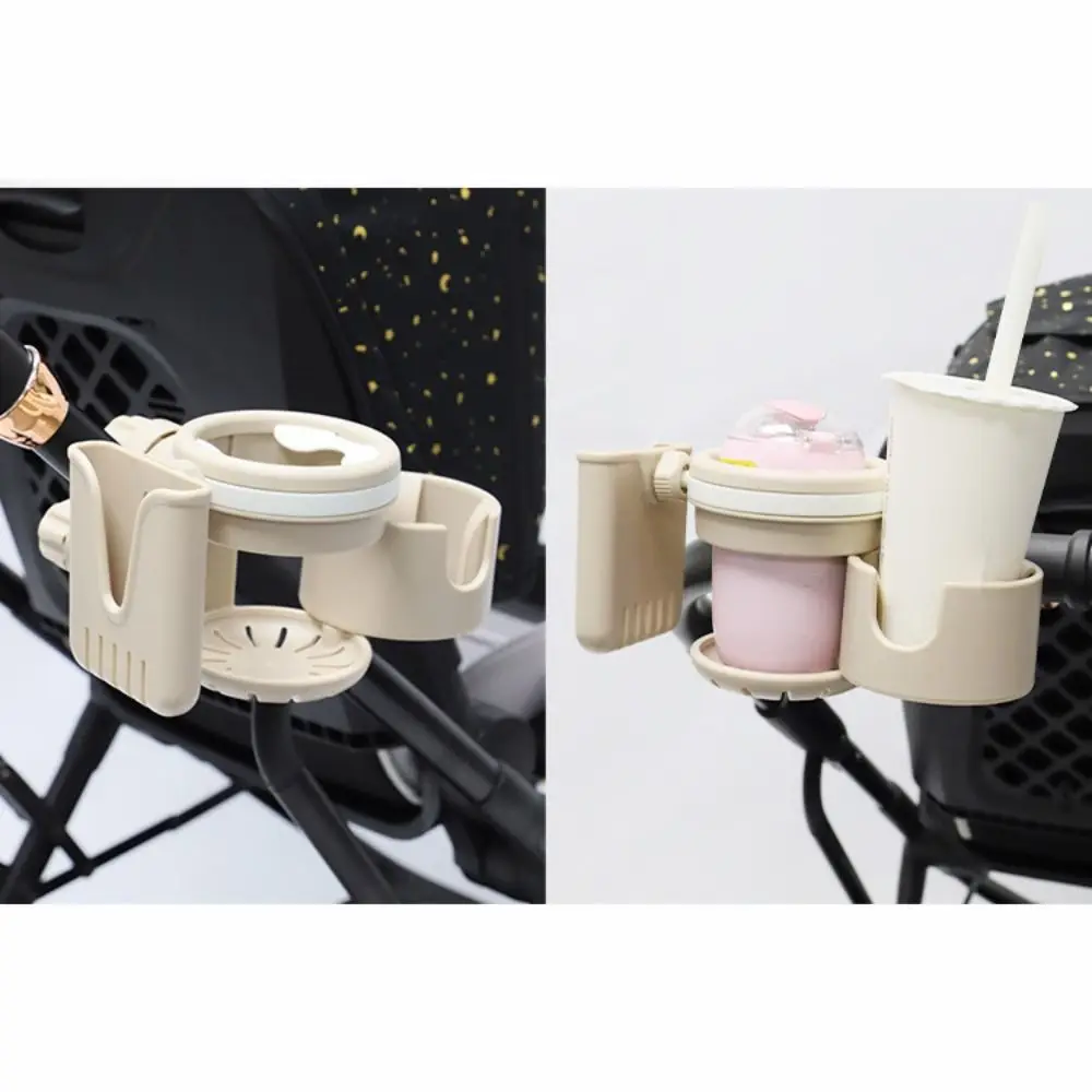 Anti-slip Baby Stroller Cup Holder Adjustable Easy To Install Kids Cup Stand Rotatable Phone Holder