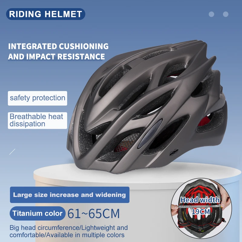 Horntour Big Head Circumference 65cm Bicycle Helmet Riding Light Racing Road Bicycle Helmet Men Women Outdoor Bicicleta Helmet 5