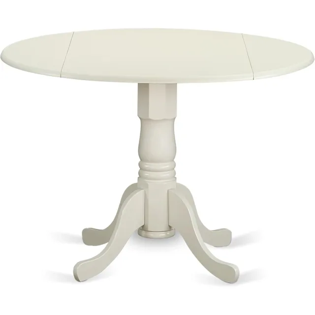 5-Piece White Dropleaf Dining Set 3
