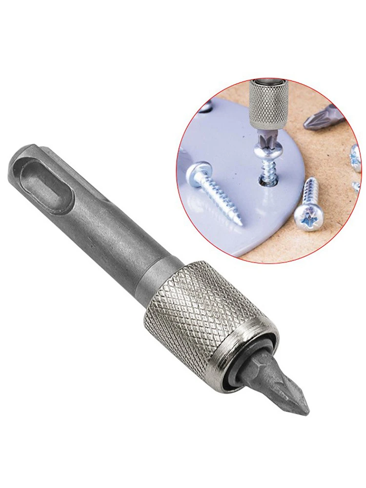 Round Handle To Hex Handle Adapter Convenient SDS Socket Adapter 1/4'' Hex Shank Screwdriver Holder Drill Bits Adapter Converter