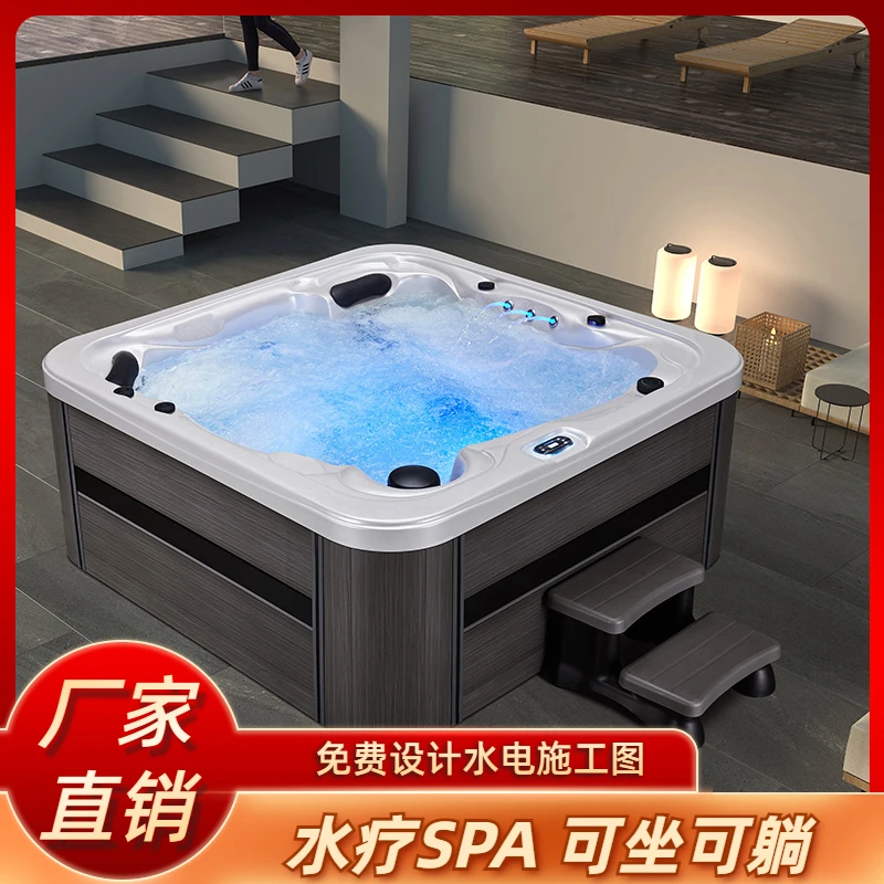 Jacuzzi Villa Intelligent Luxury Hot Spring Jacuzzi Pool Hotel Multi Person Bathing Pool