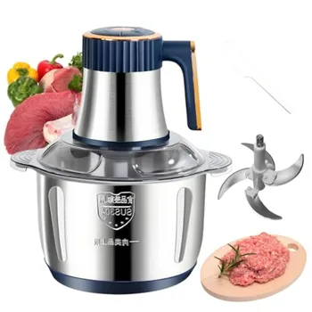800W Electric Food Chopper & Meat Grinder – 3L Stainless Steel Processor 1