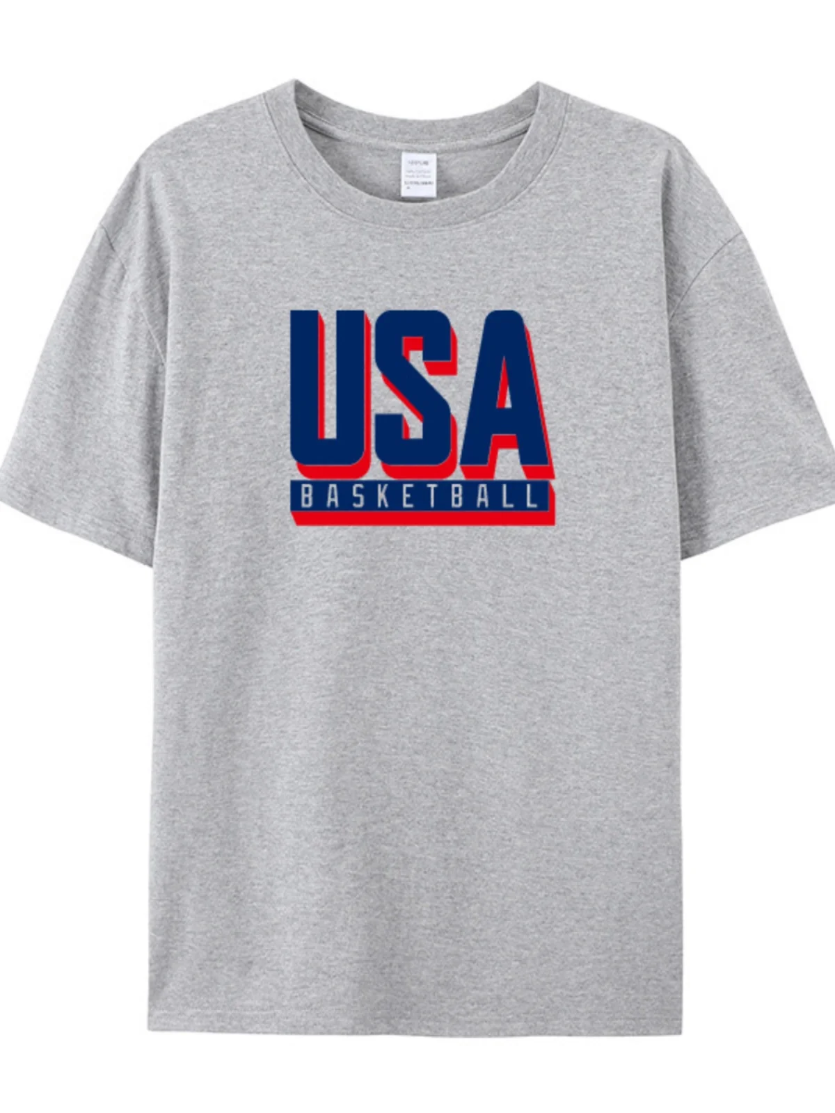 Men's Baskeall Dr T T-irt Pure Cotton round Ne Loose ort Sve Spor Casual Top for Teens And Adults