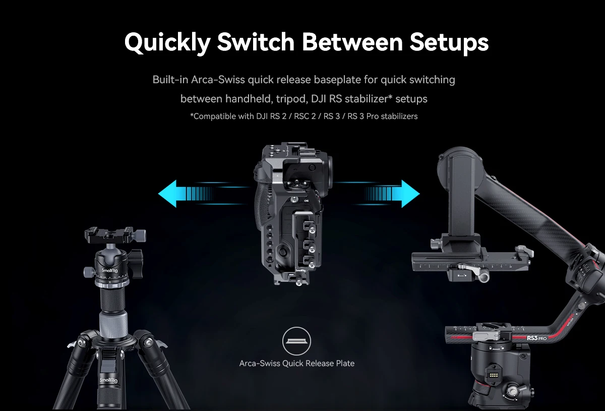 SmallRig Z8 Camera Cage 3941 3942 3982 3940 for Nikon Z8 Aluminum Alloy Full Camera Cage with Quick Release Plate